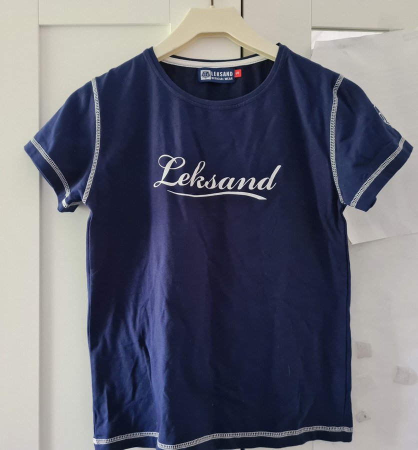 LIF Leksand Hockey Official Wear blå Top T-shirt dam storlek S Mycket fint skick