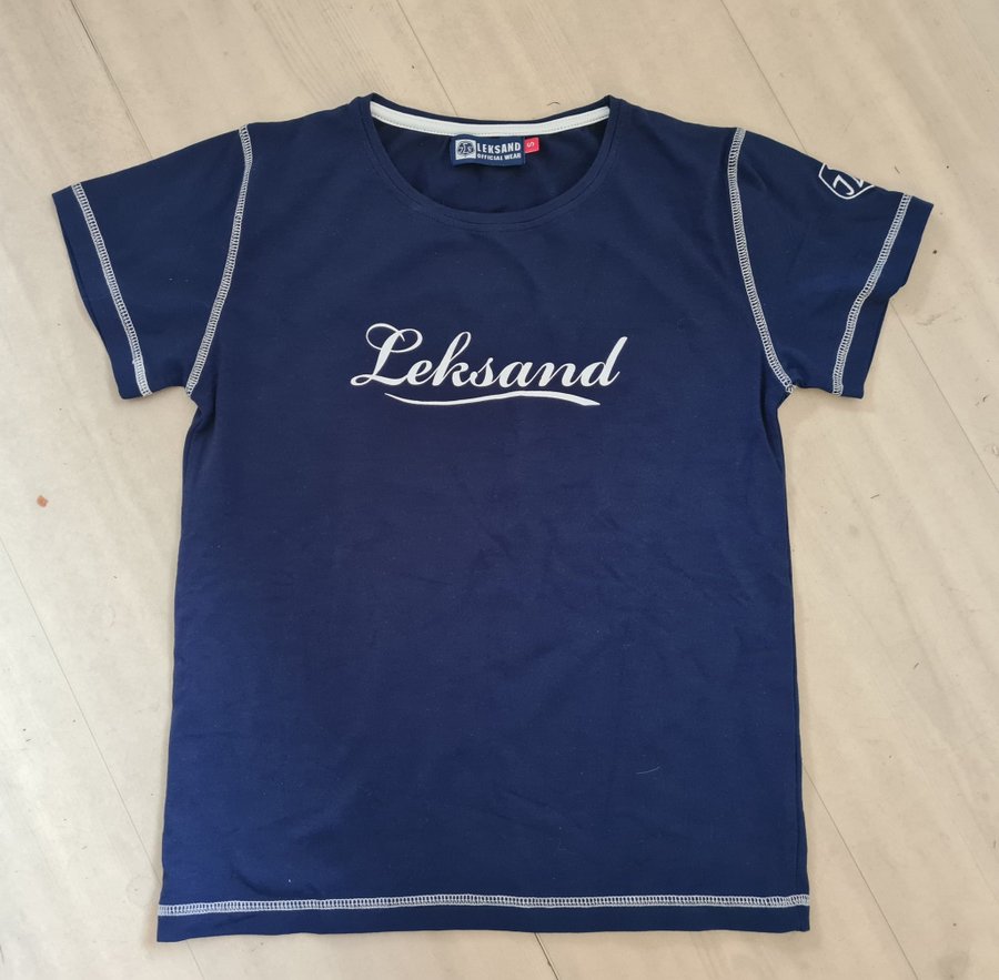 LIF Leksand Hockey Official Wear blå Top T-shirt dam storlek S Mycket fint skick