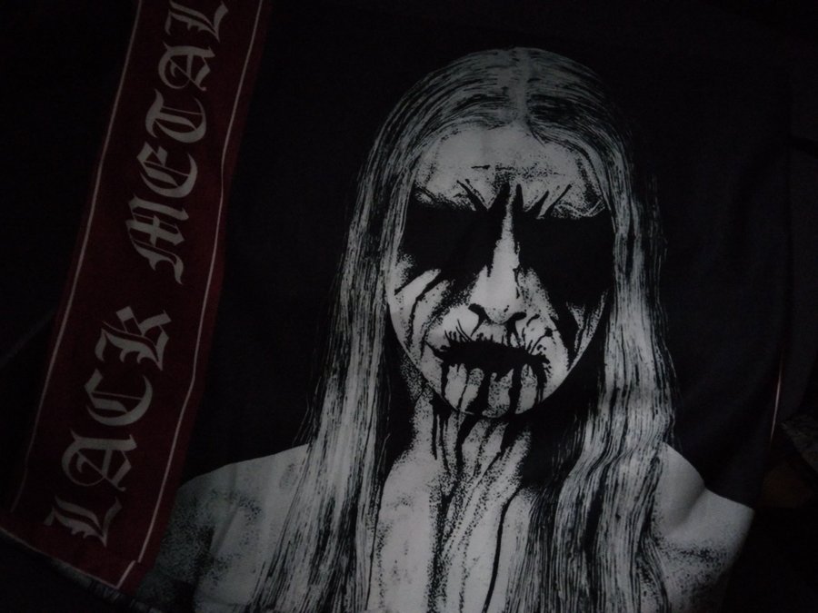 BLACK METAL dubbelsidig Pillow Cover dekorativt kuddfodral