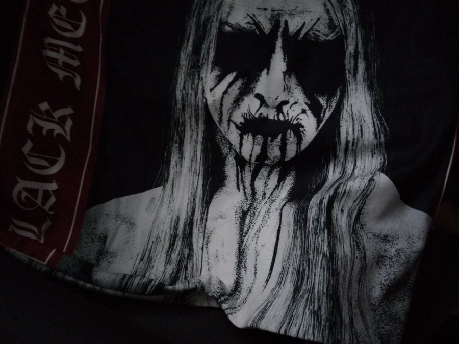 BLACK METAL dubbelsidig Pillow Cover dekorativt kuddfodral