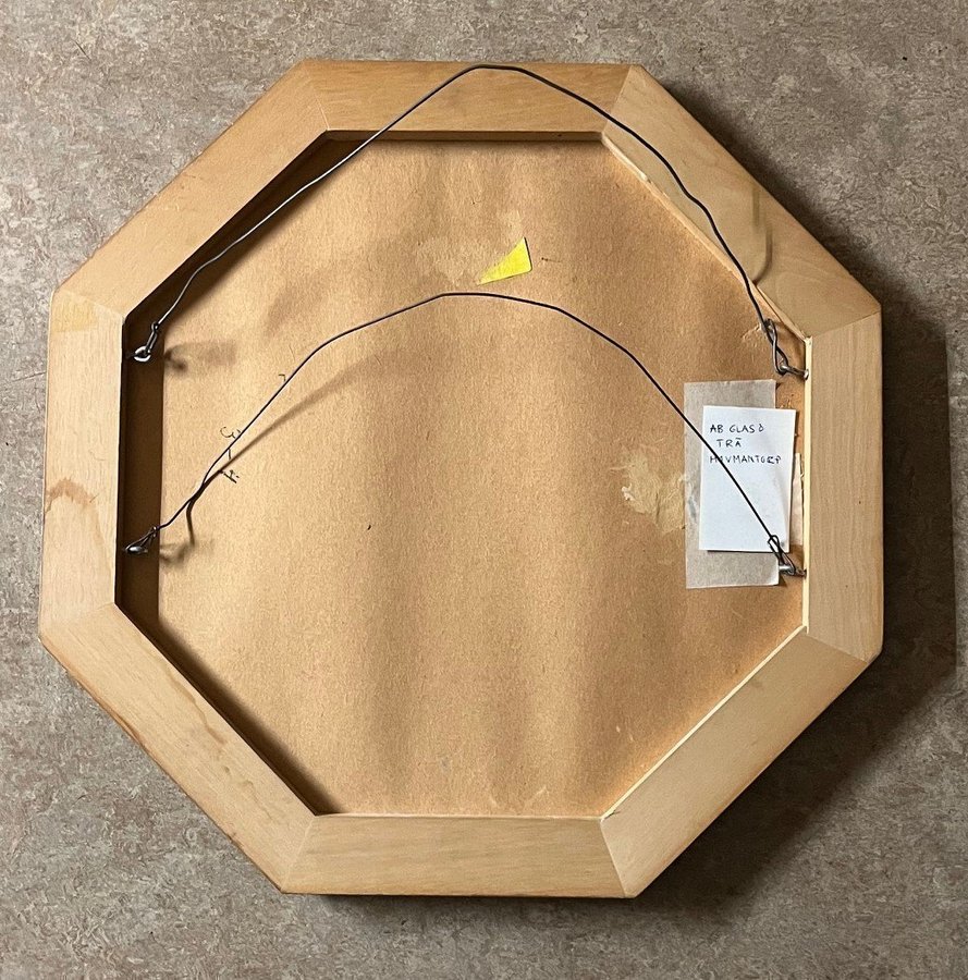 SPEGEL AB GLAS OCH TRÄ HOVMANTORP. 1940-TAL. SWEDISH MODERN.