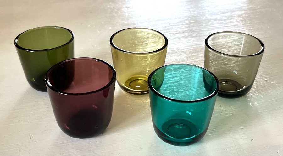 Nuutajärvi snapsglas Kaj Frank 5 st