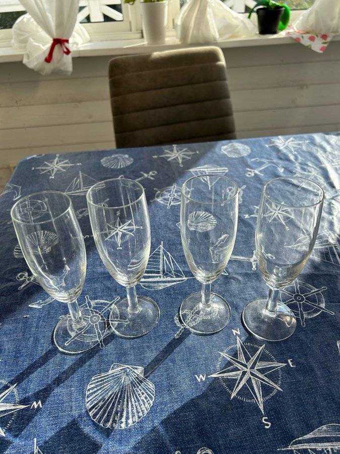 4 st champagneglas