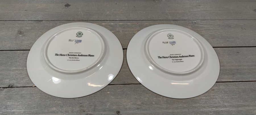 2 TALLRIKAR - ROYAL COPENHAGEN - THE HANS CHRISTIAN ANDERSEN PLATES