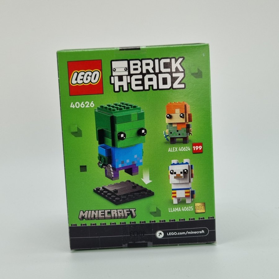 FAST PRIS! 40626 LEGO BrickHeadz Minecraft Zombie NY