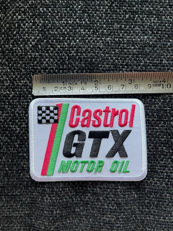 Castrol GTX motor oil tygmärke