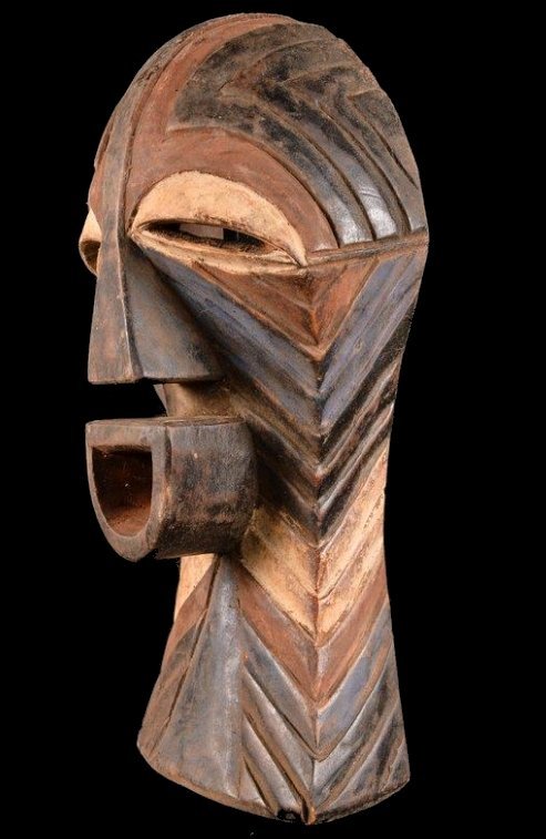 Afrikansk Songye-Kongo mask