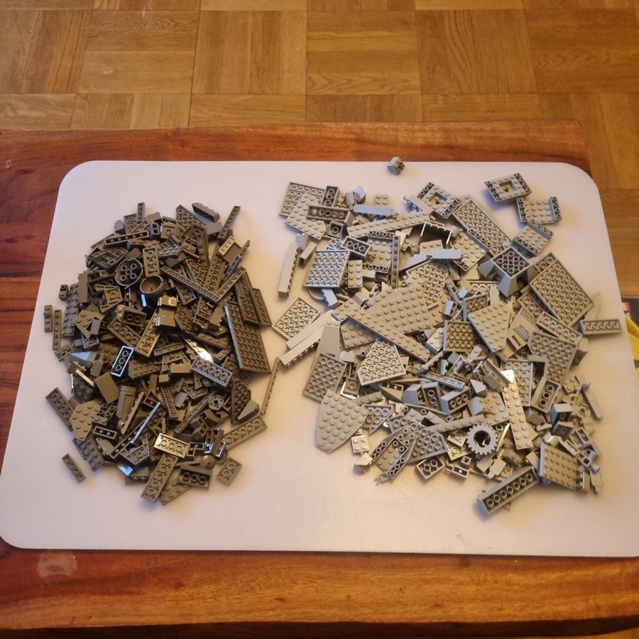 Lego 2 gråa nyanser totalt 1 kg