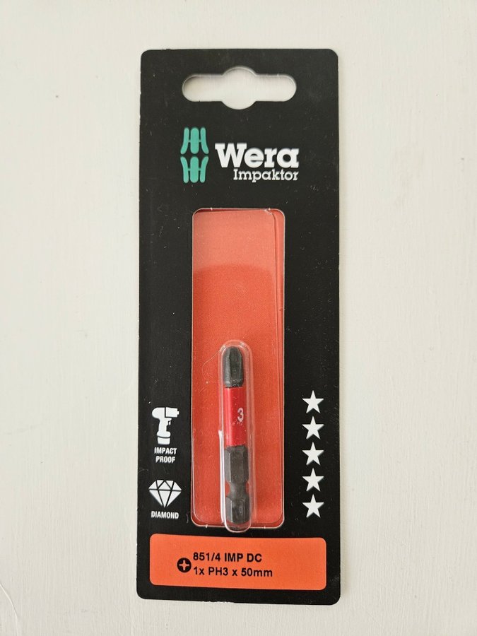 Wera Impactor PH3 x 50mm 851/4 IMP DC