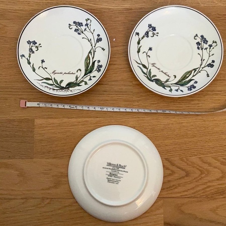 Villeroy  Boch Botanica 3 små fat med blommor på