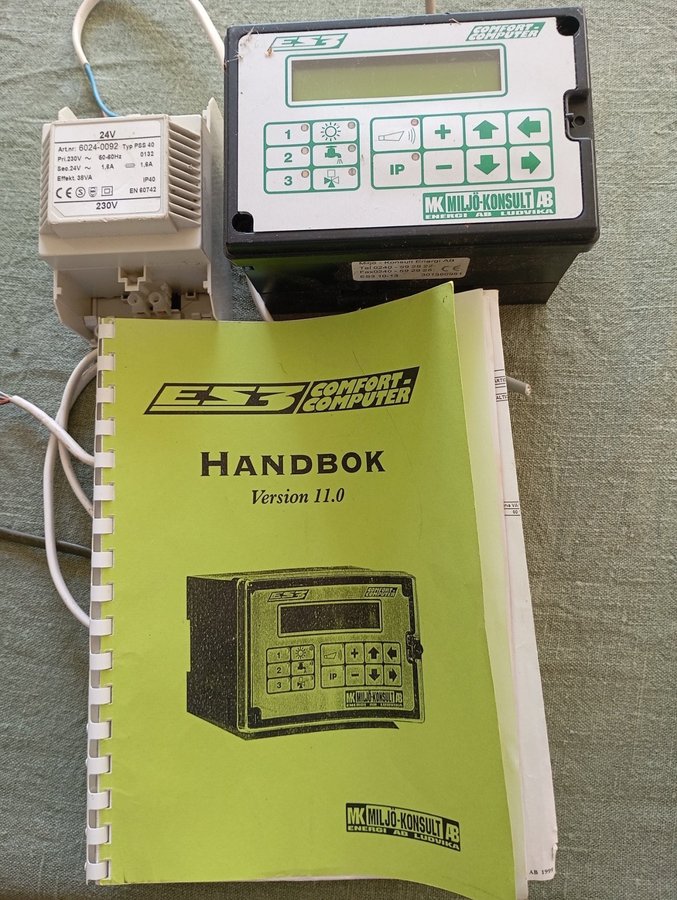 ES3 Comfort Computer inkl 24 V trafo och manual