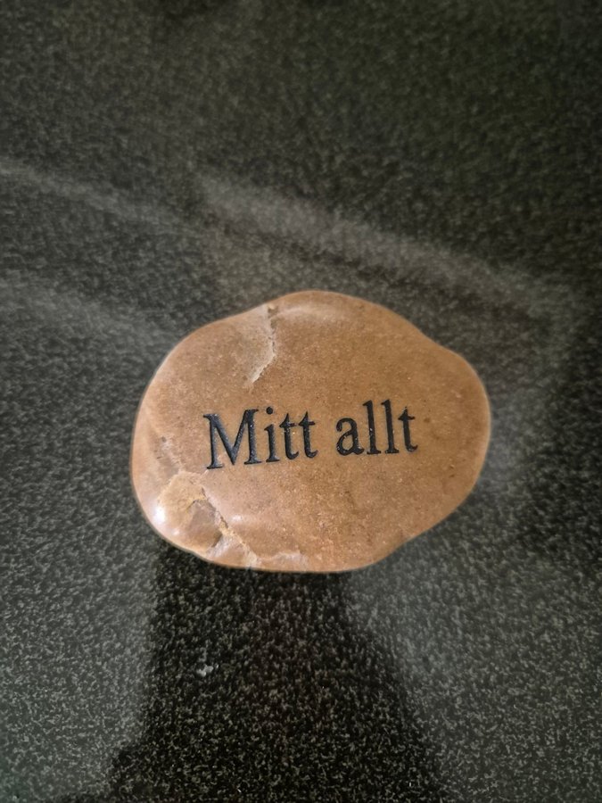 Sten: "Mitt allt" 7x55 cm