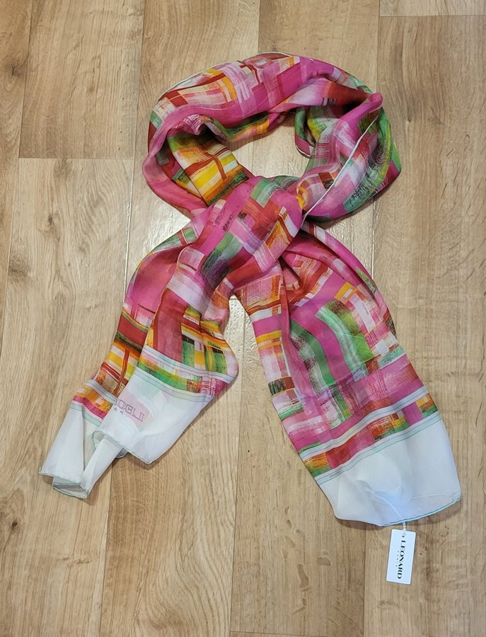 Fin scarf Leonard, Paris. 100% silk. Ny, med förpackning