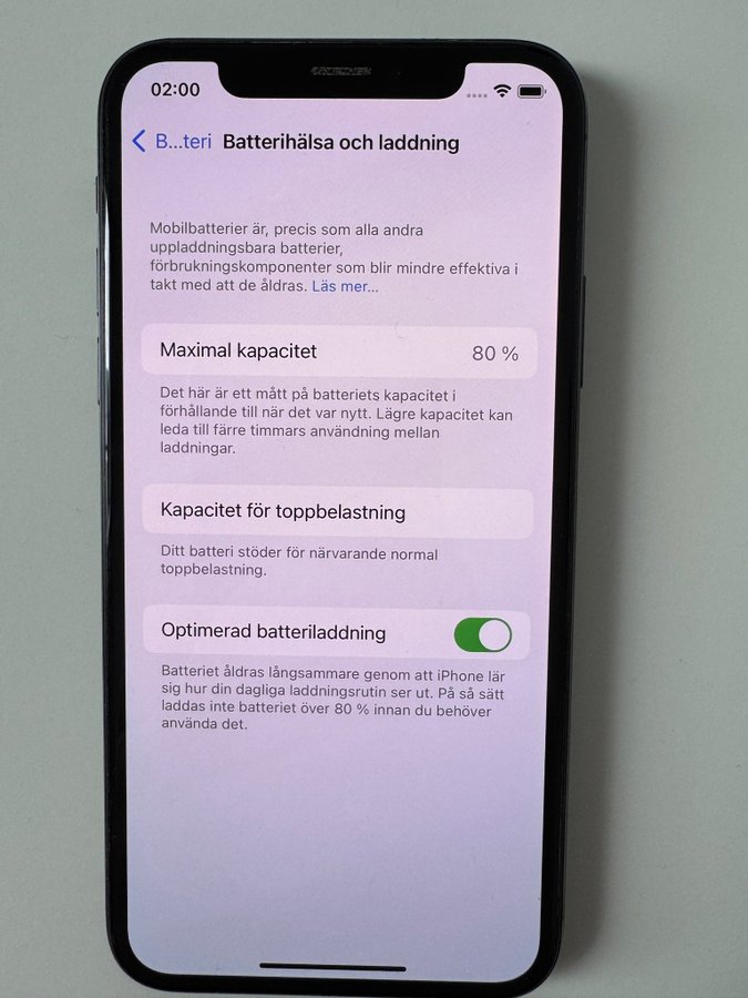 iPhone X Svart 64 Gb