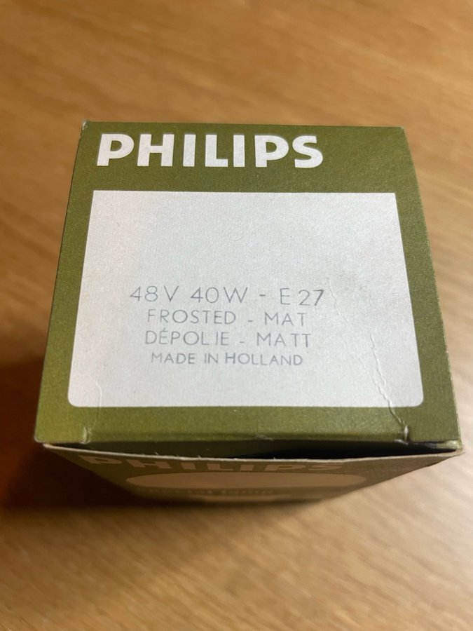 Philips Glödlampa 48V 40W E27 Frostad special lampa lamp