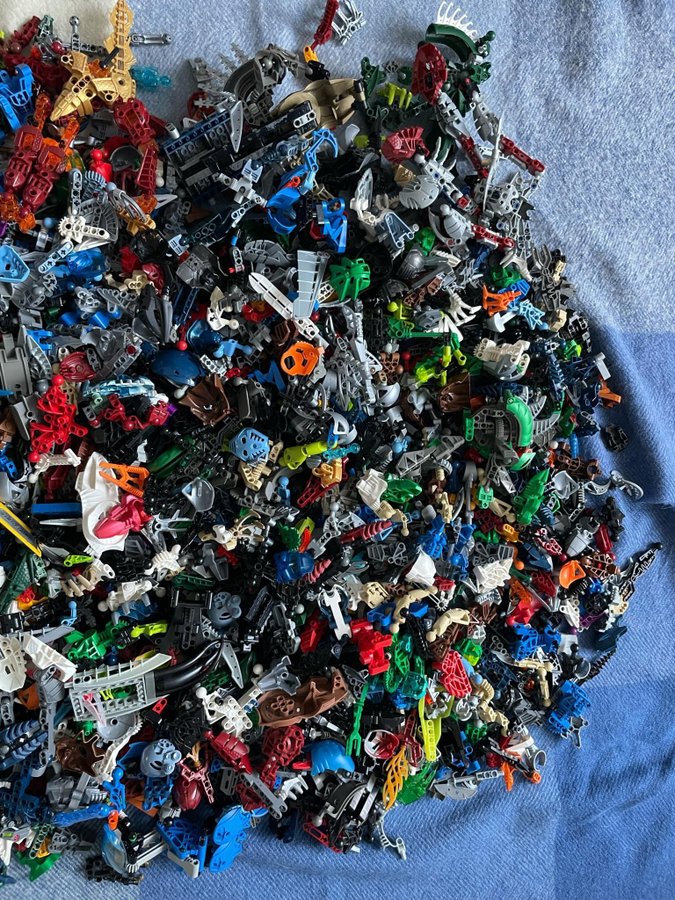 Lego Bionicle - 8 kg. Stor samling af dele og instruktioner