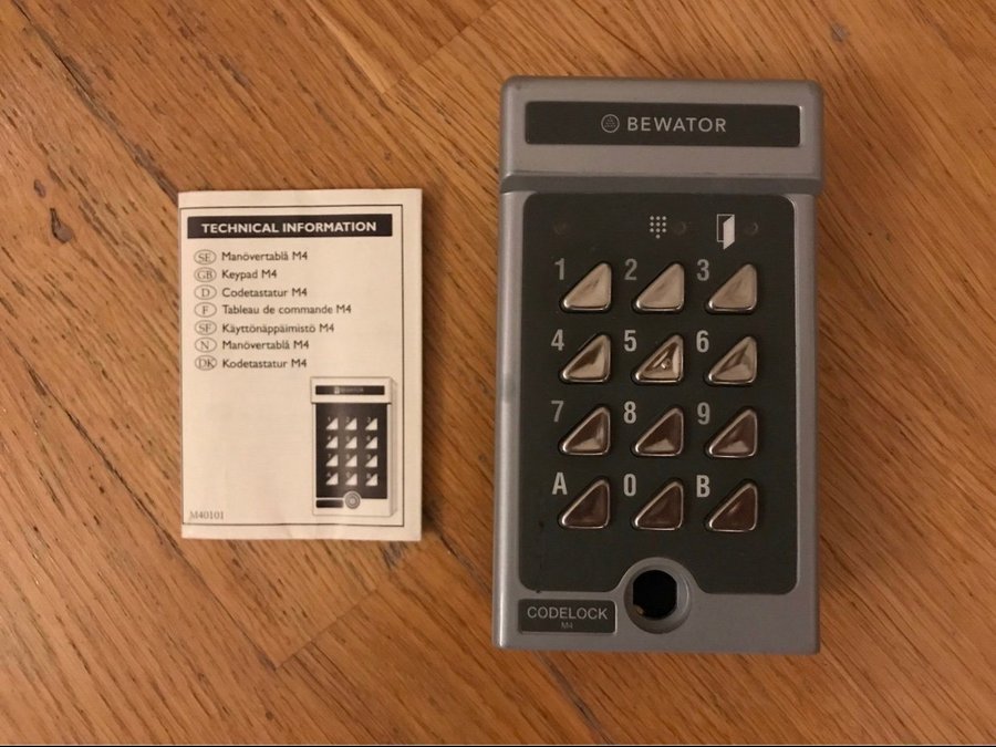 Bewator Manövertabla/keypad M4