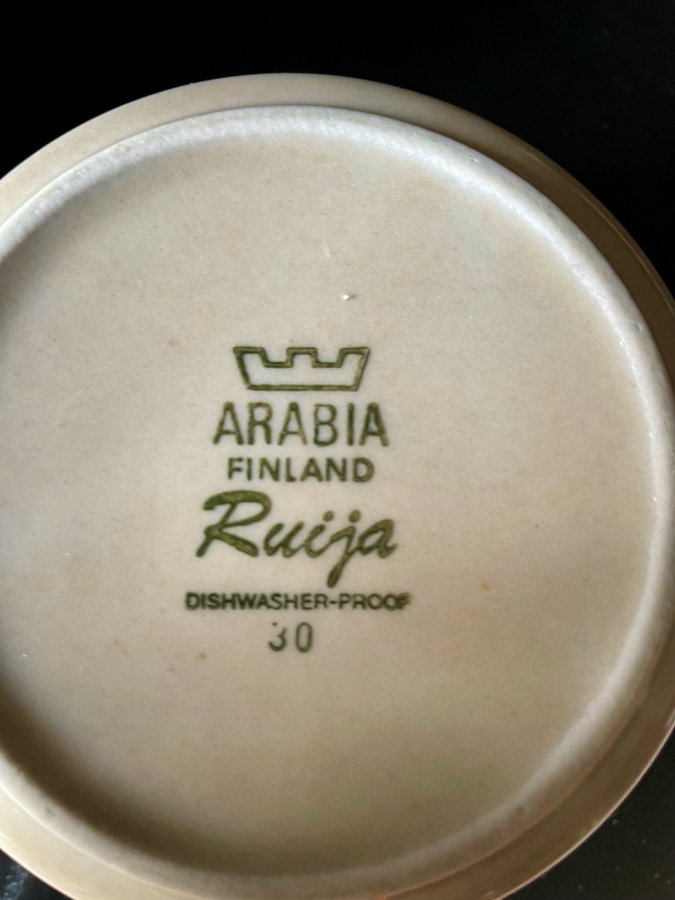 Arabia Ruijia Sockerburk. Skål med lock