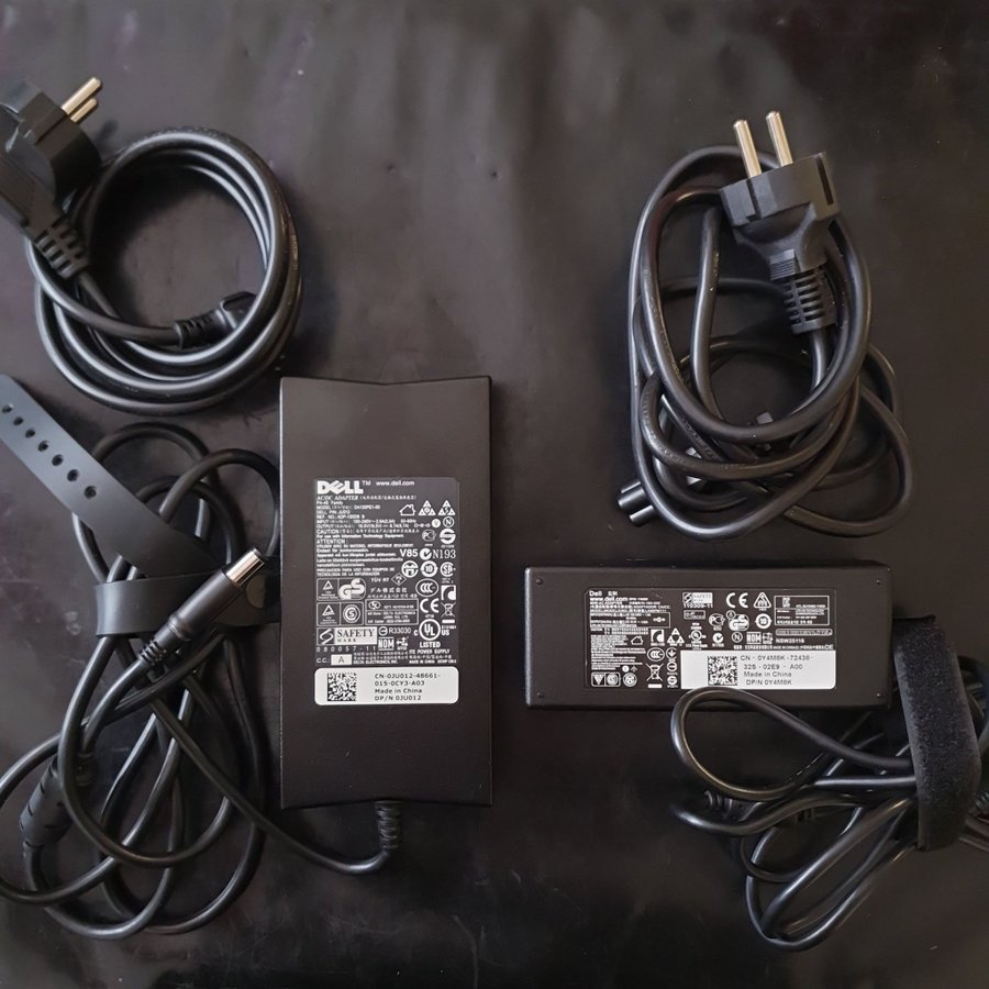 2 st Dell AC/DC adapter