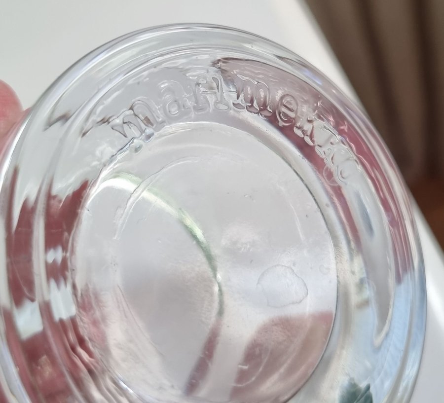 4 st KIVI ljuslyktor i "clear" glasfärg från Iittala  Marimekko