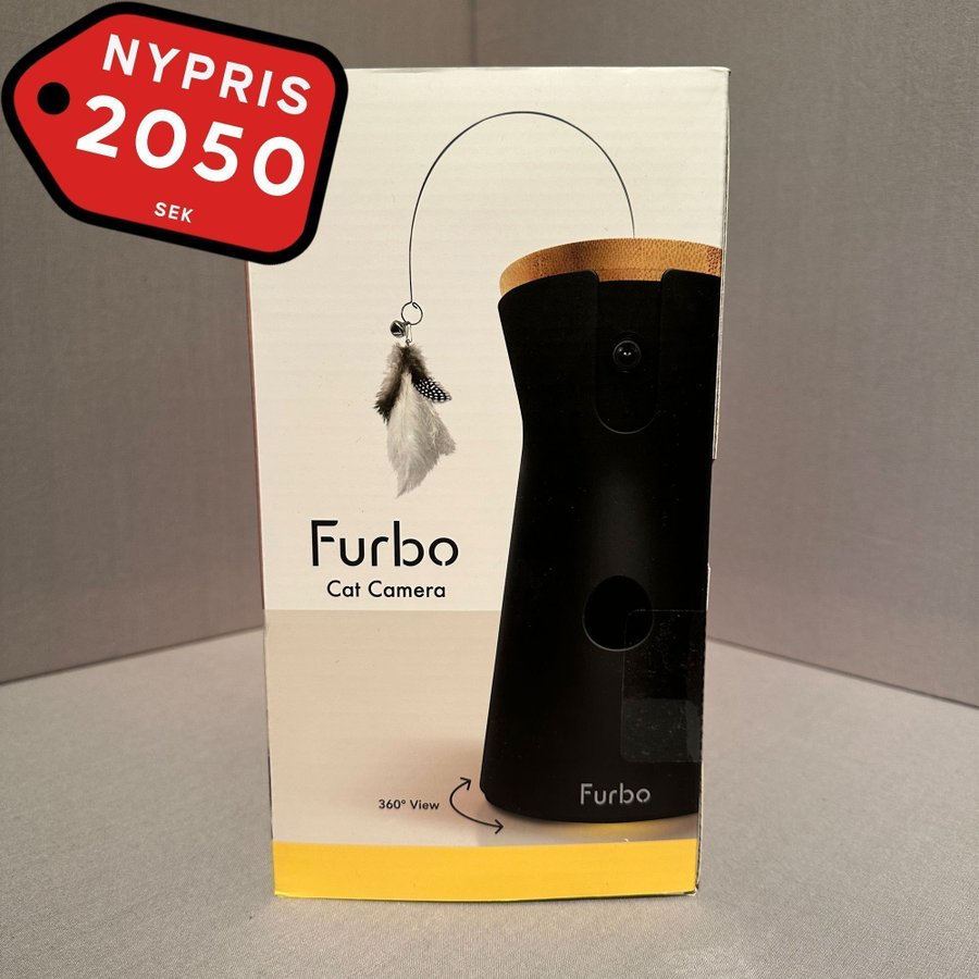 Furbo 360° Kattkamera - Interaktiv Övervakningskamera för Katt,  Smart Hem, NY