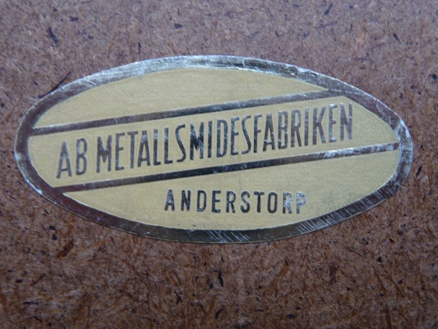 Gammal bordsplateau spegelplateau plateau Metallsmidesfabriken Anderstorp