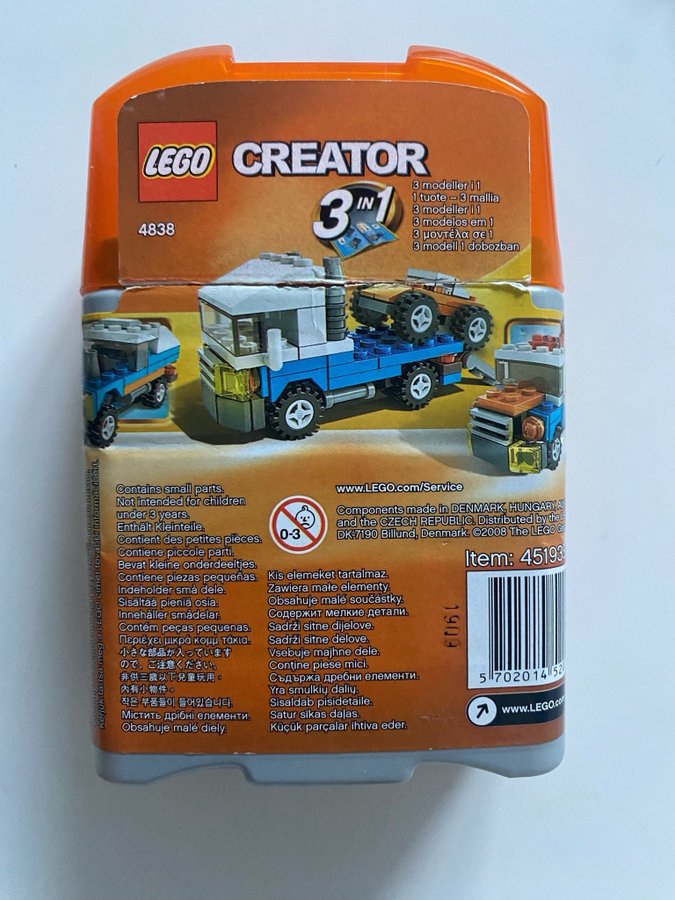 LEGO Creator 4838 Lastbil 3-in-1