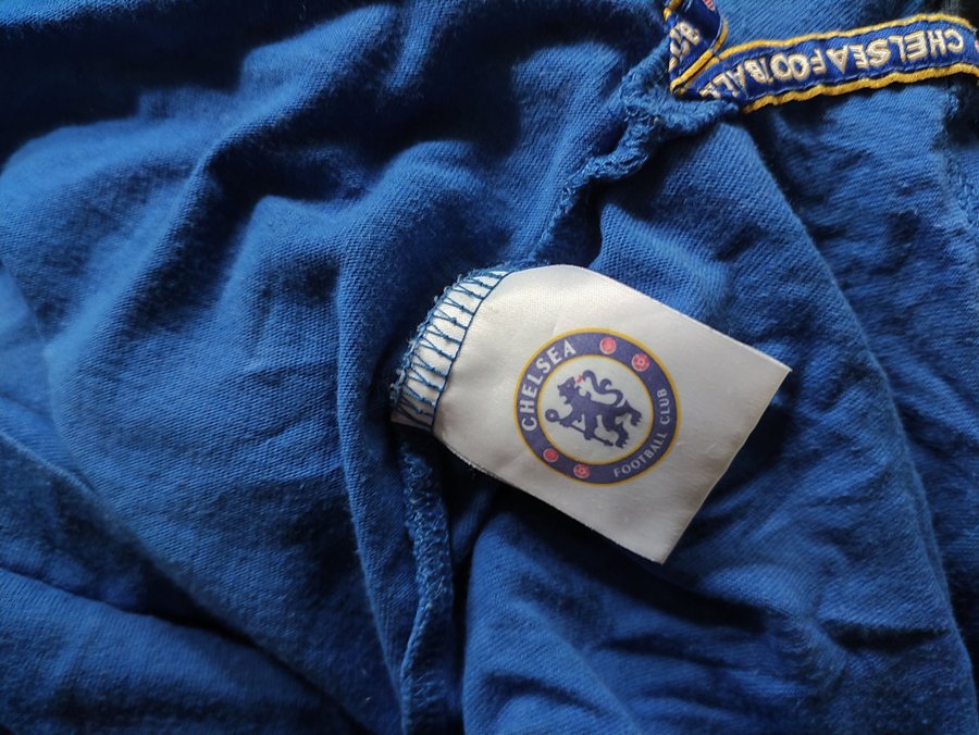 Blue Flag CHELSEA blå t-shirt storlek S Fotbollströja