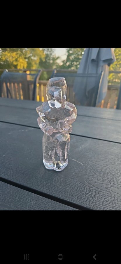 Glasfigur pukeberg Uno Westerberg