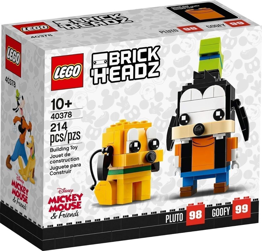 LEGO BrickHeadz Mickey Mouse  Friends - Pluto  Goofy (40378)