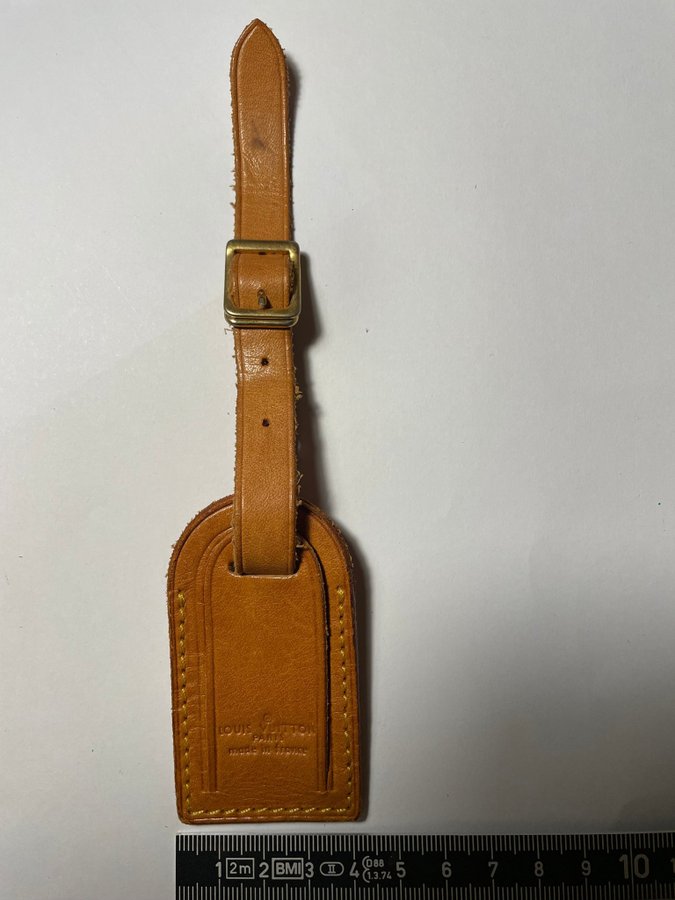 Äkta vintage Louis Vuitton Bagagetag / Genuine vintage Louis Vuitton Luggage Tag