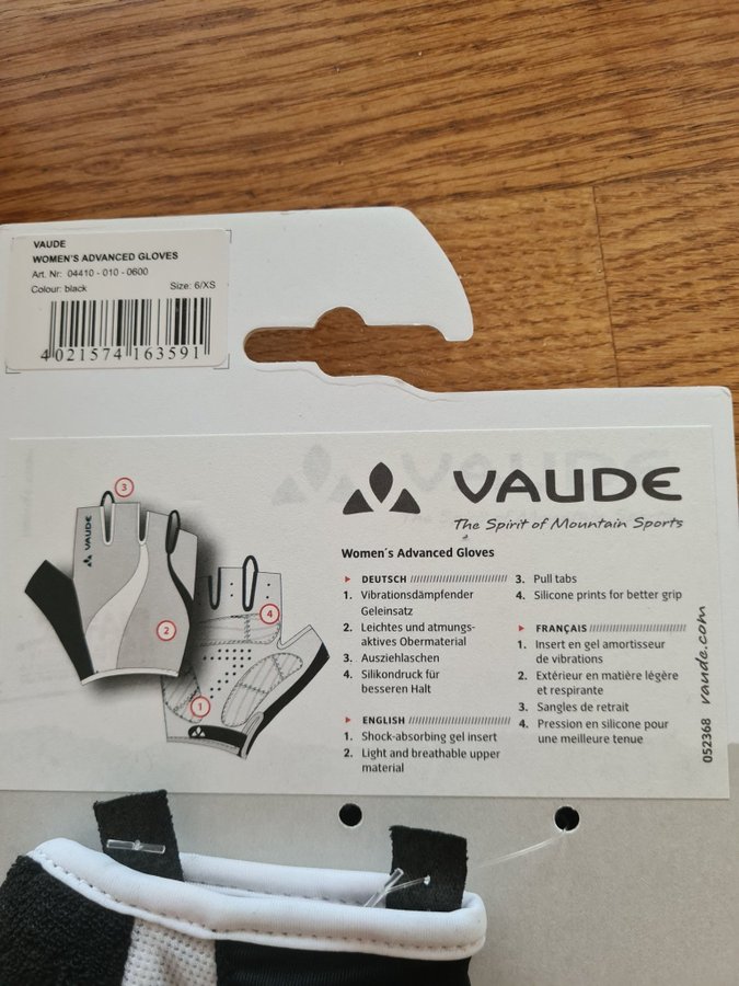 VAUD/WOMENS/ADVANCED GLOVES/6/XS