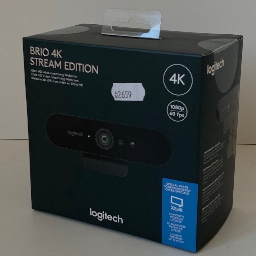 Logitech BRIO 4K Stream Edition | Webcam | Kamera