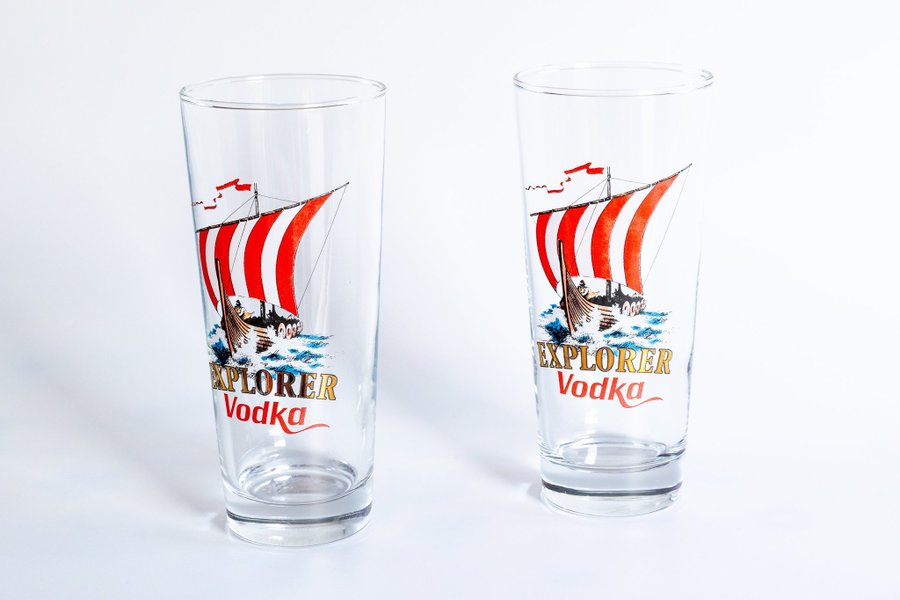 2 st Explorer Vodka glas