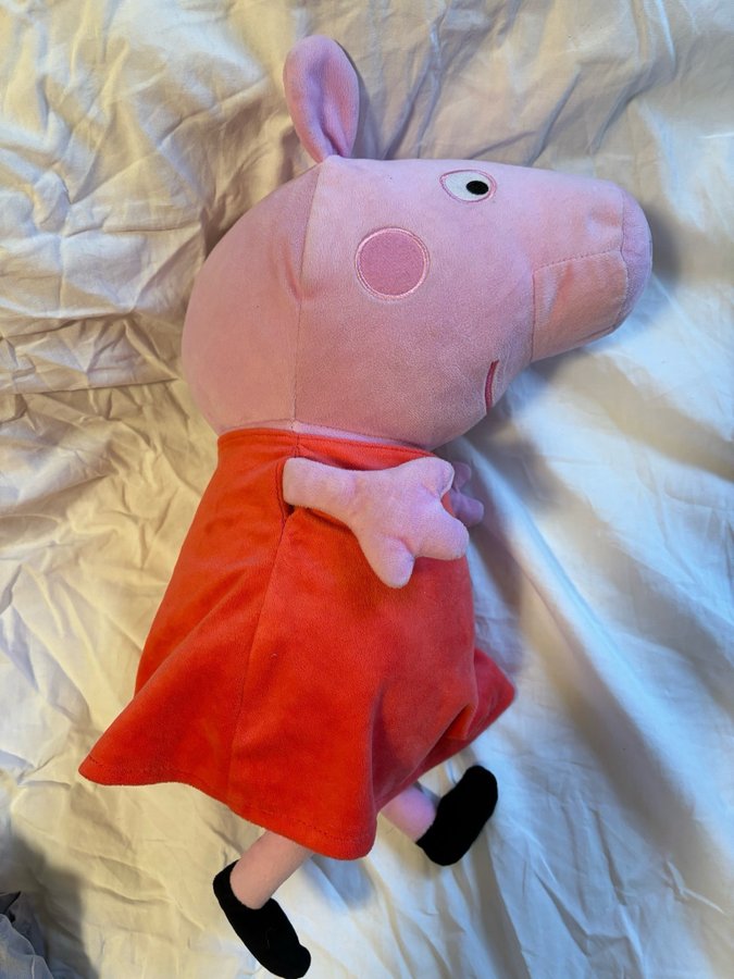 Stor Greta Gris (Peppa Pig) gosedjur/mjukisdjur 40 cm