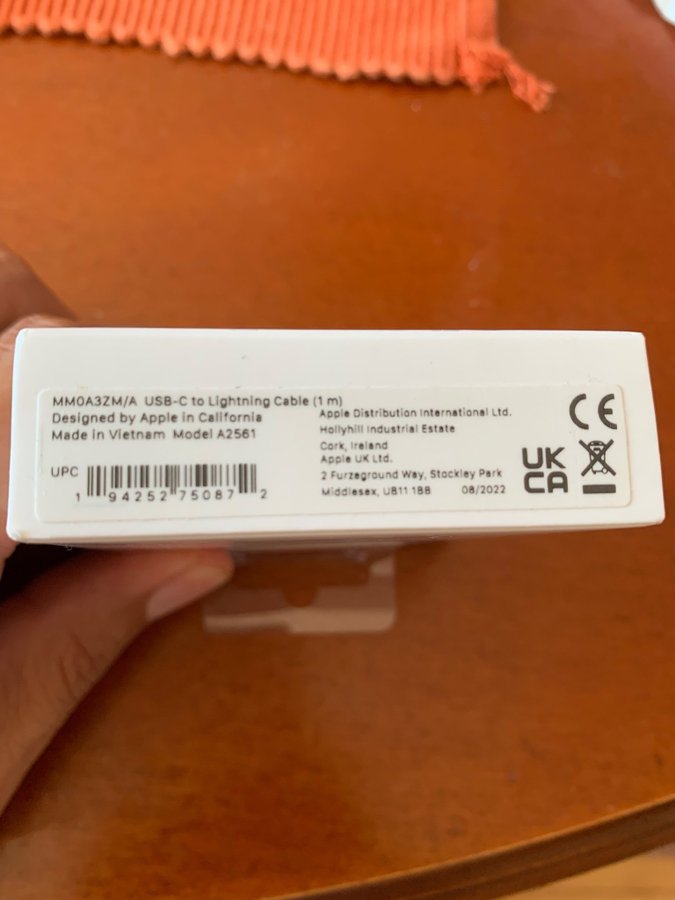 Apple USB-C till Lightning-kabel (1 m)