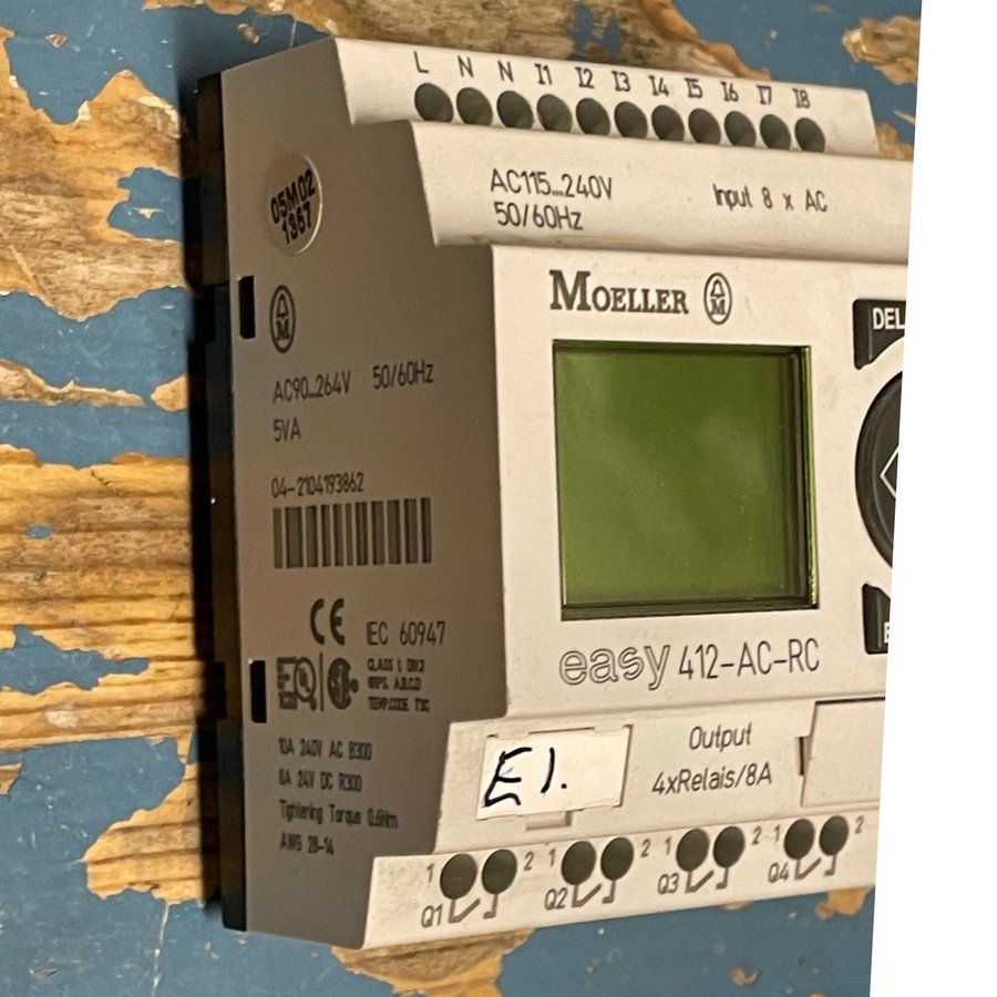 Moeller Easy plc 4ut 8in