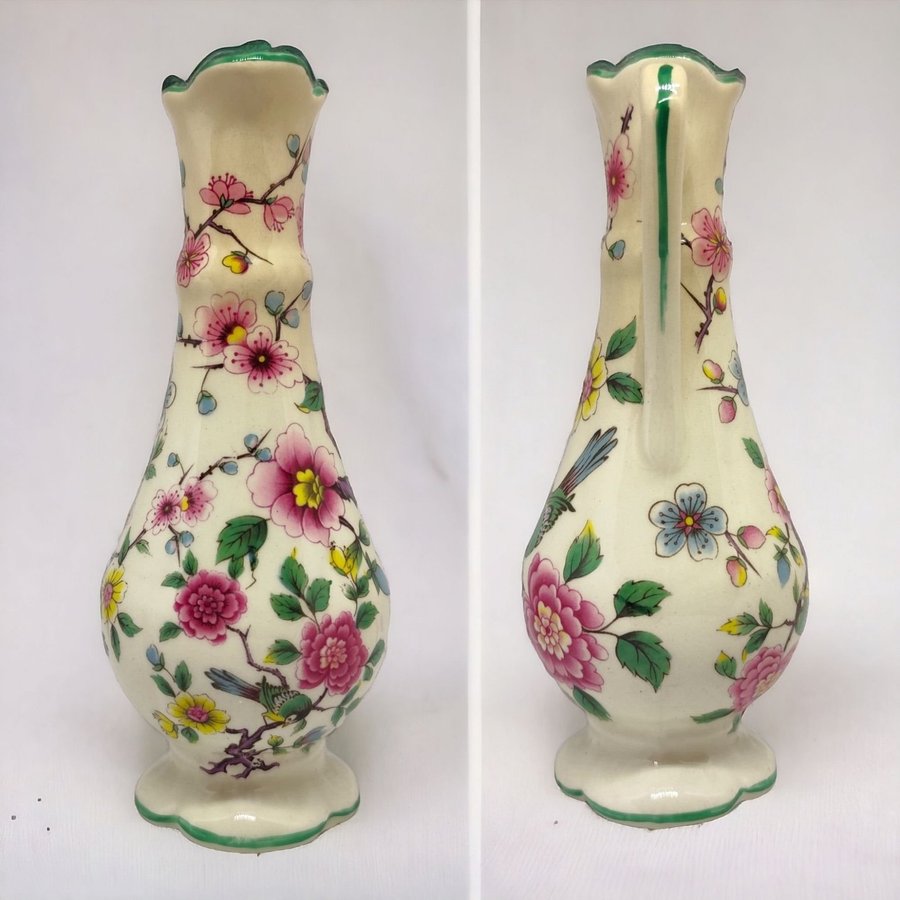 ’Chinese Rose", Old Foley, Staffordshire, England Antik vas, kanna