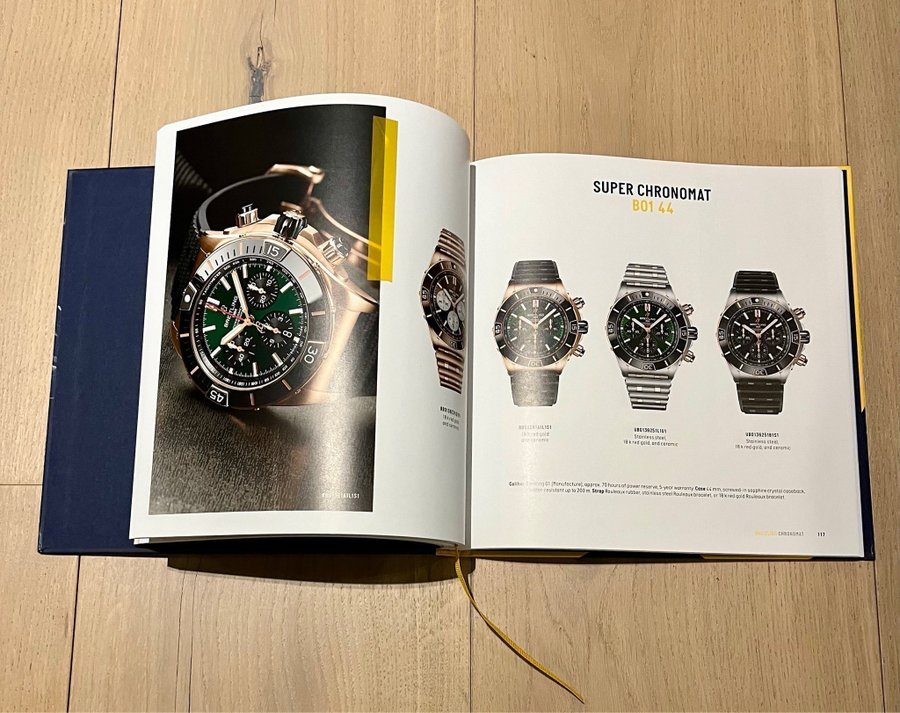 Ny Breitling Chronolog bok / watch book / klockbok 2023-2024