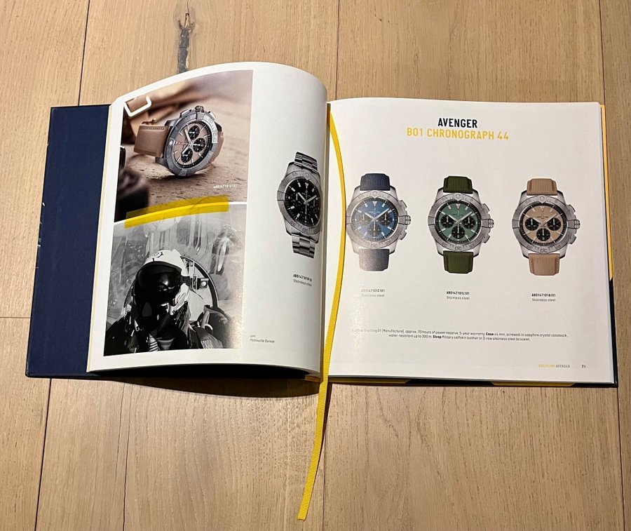 Ny Breitling Chronolog bok / watch book / klockbok 2023-2024