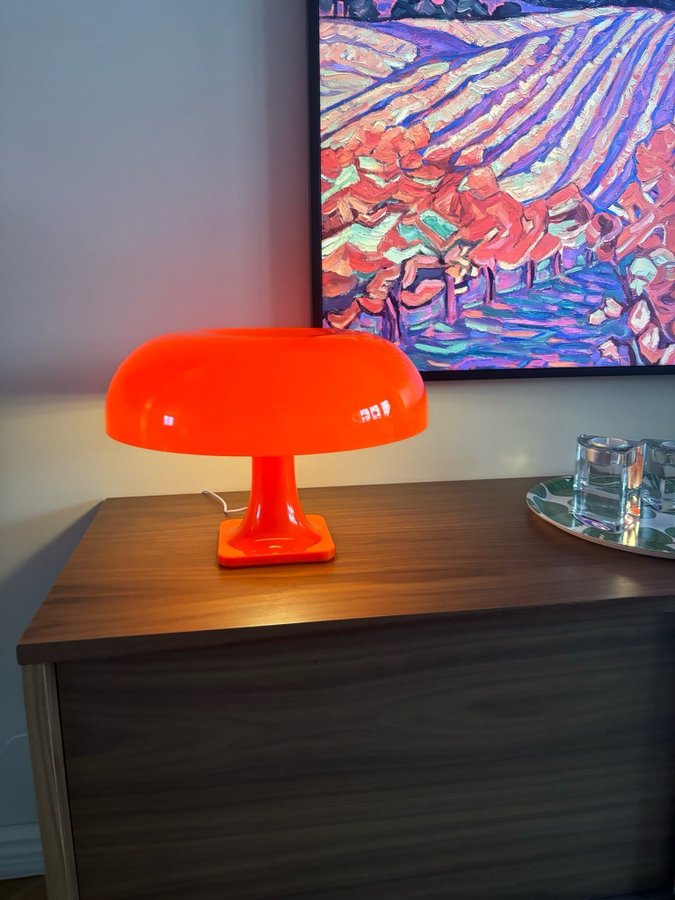 Snygg Orange retro-stil bordslampa