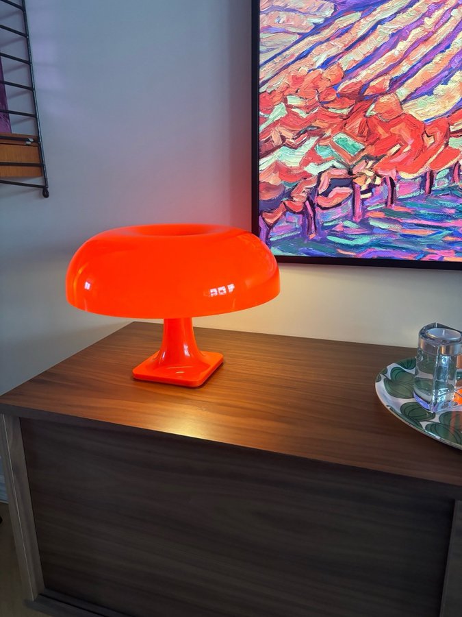 Snygg Orange retro-stil bordslampa