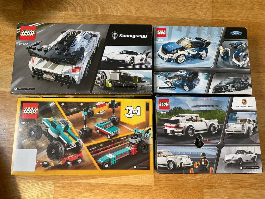 LEGO 4 set obrutna förpackningar 7+ år