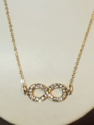 Rhinestone Infinity Halsband NYHET