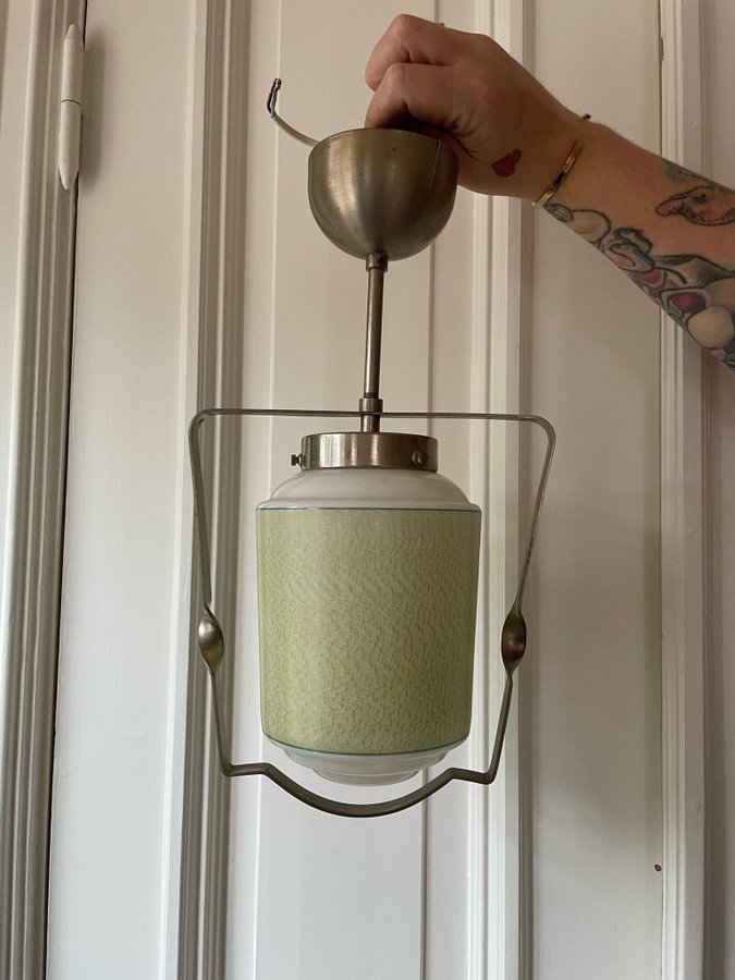 Pendellampa taklampa art deco funkis