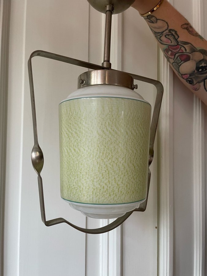 Pendellampa taklampa art deco funkis