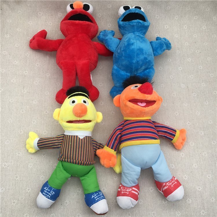 23cm Sesame Street Plush Toys Set of 4