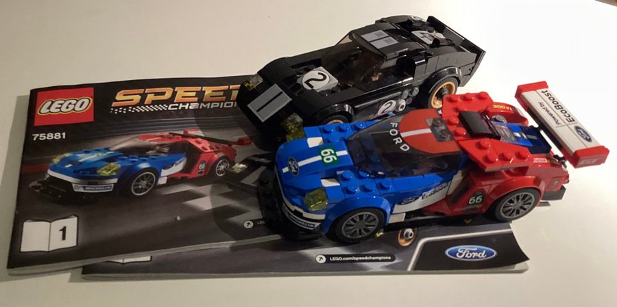 LEGO Speed Champions 75881 Ford GT  Ford Mustang