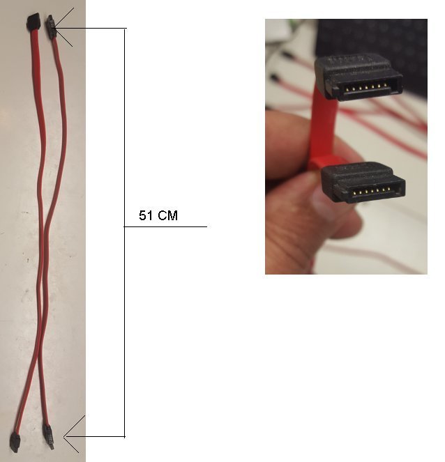 SATA-kabel 51 cm