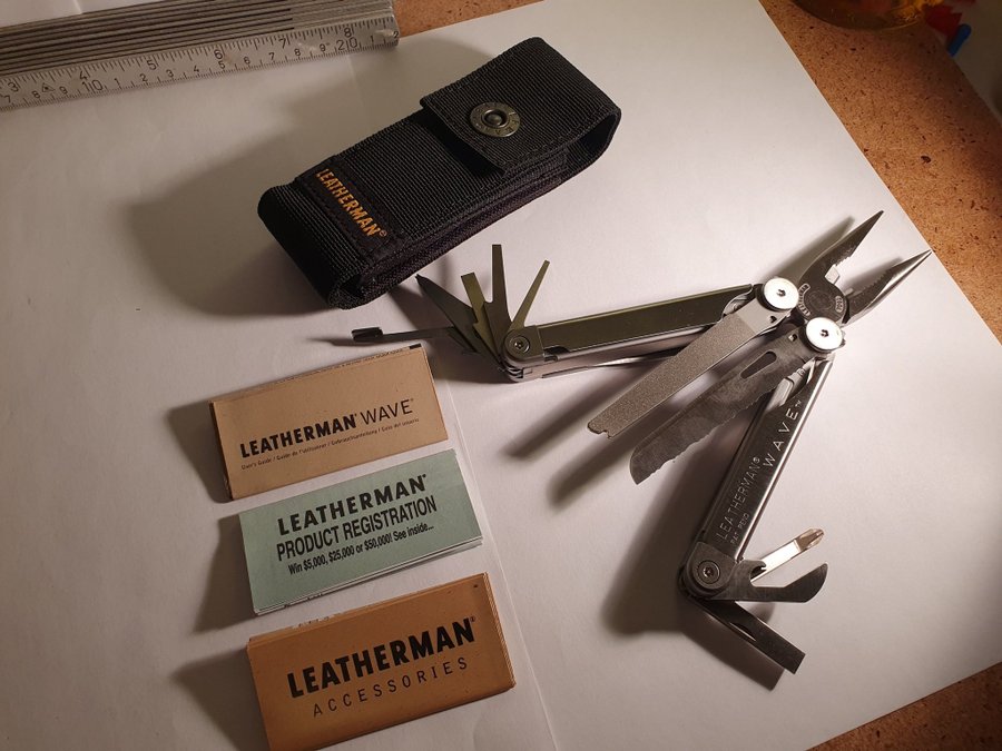 Leatherman Wave Multiverktyg, tång, camping, fritid, verktyg.